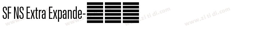 SF NS Extra Expande字体转换